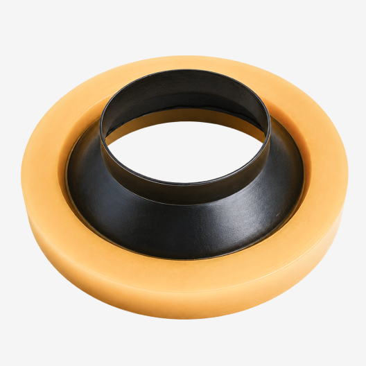High-elasticity rubber flange